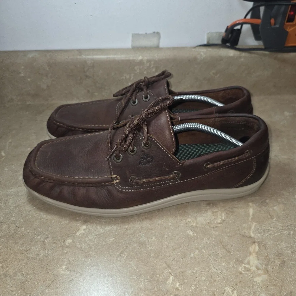 SAS Tripad Comfort Shoes Mens Size 12.5 M Brown Leather Boat Lace Up Casual